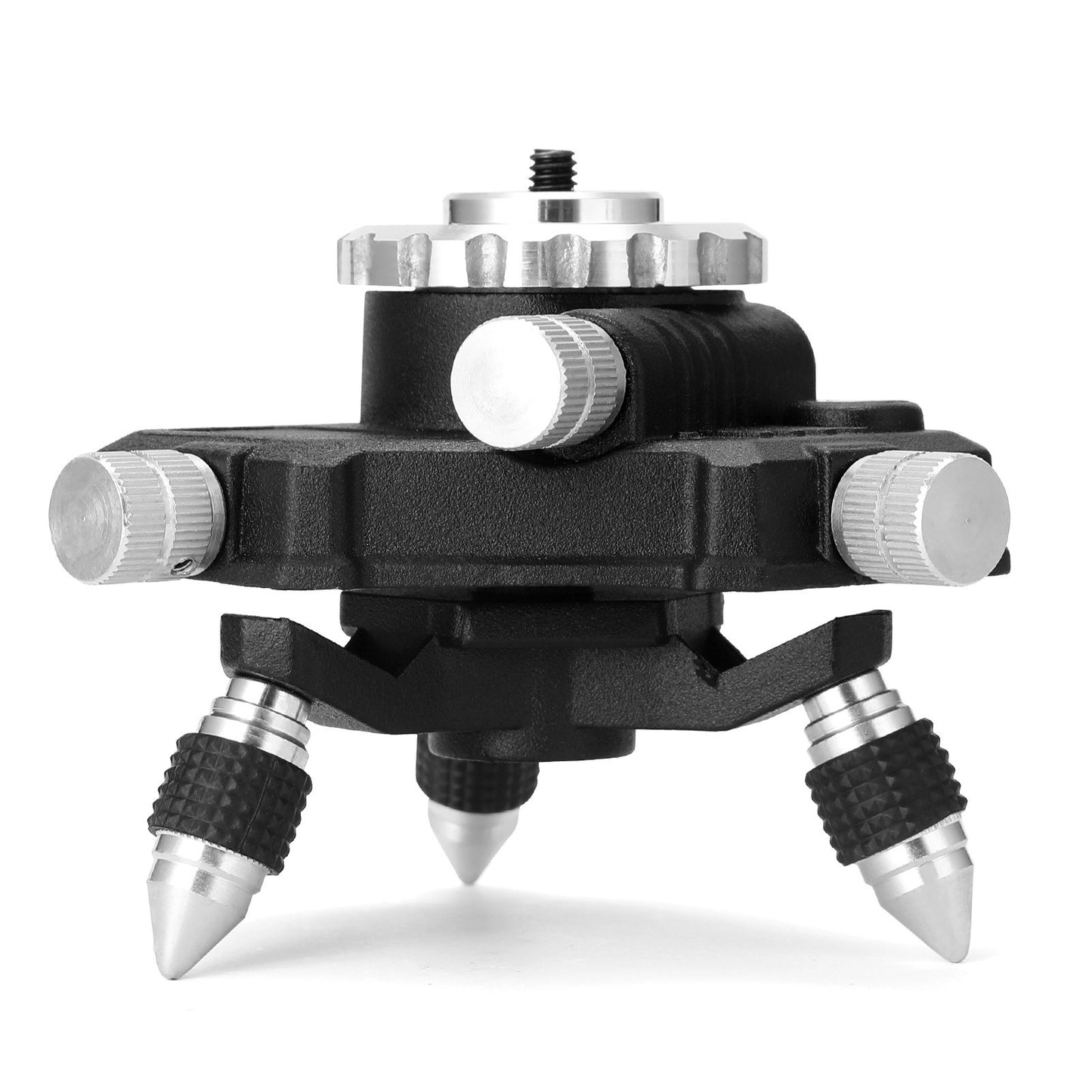 Aluminum Alloy Bracket Base 360-degree Rotatable 1/4inch Interface Fine Adjustment Tripod Stand for Laser Level - Type:2