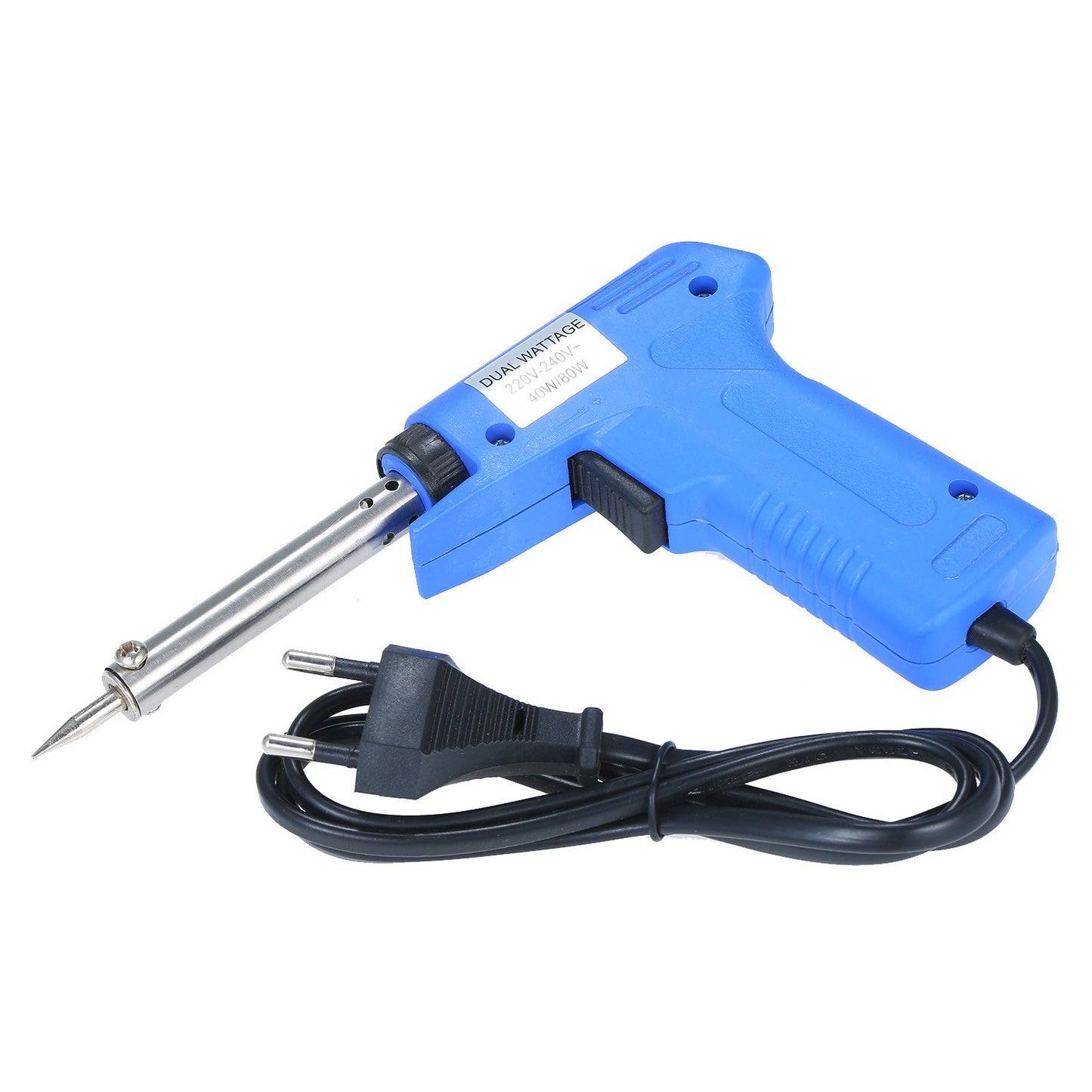 Double Power Electric Soldering Iron High Hardness Gun Type Electric Soldering Iron Power Soldering Iron Gun 40W/80W Adjustable