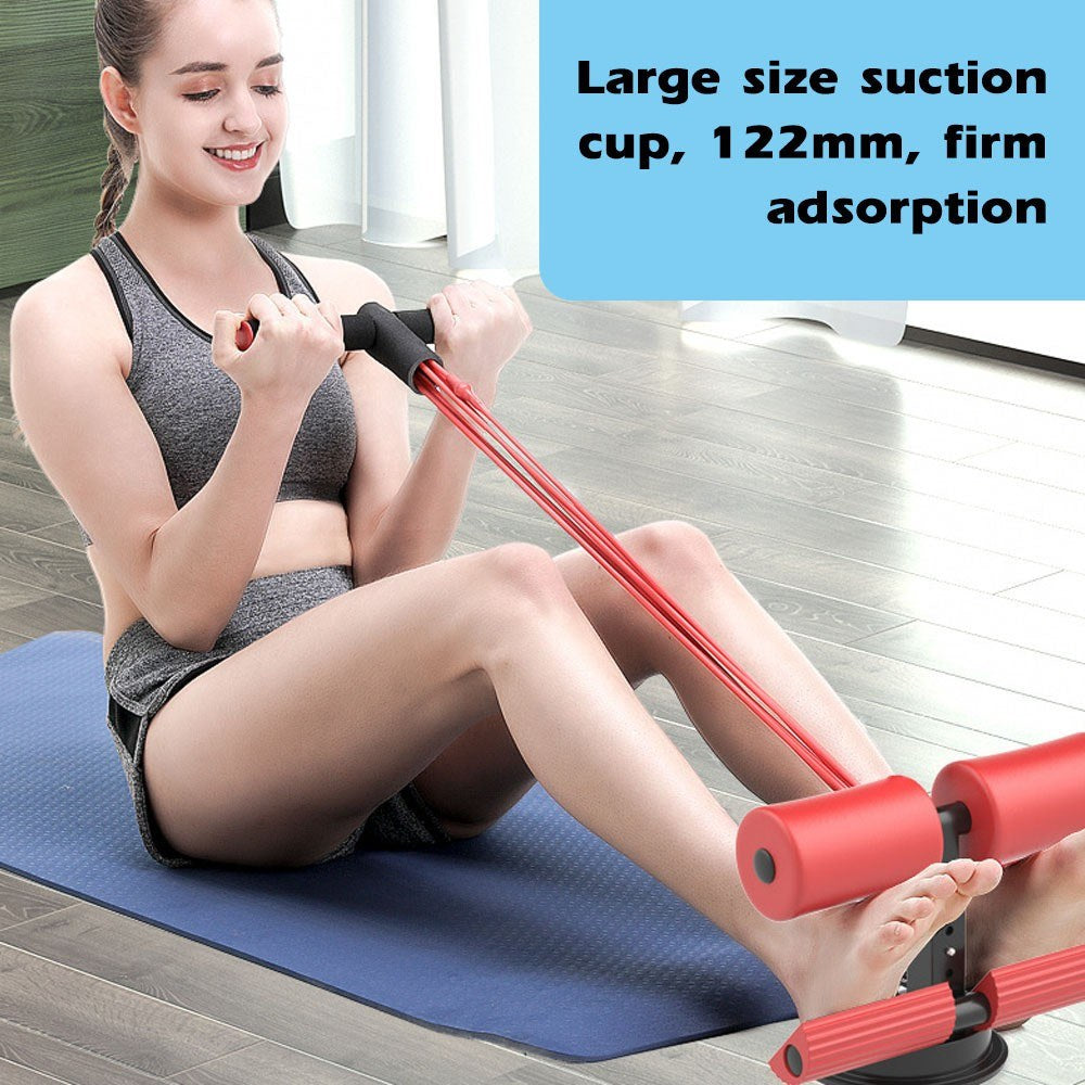 Sit-up Bar Floor Portable Exercise Equipment Elastic Yoga Pedal Puller Resistance Band with Handles