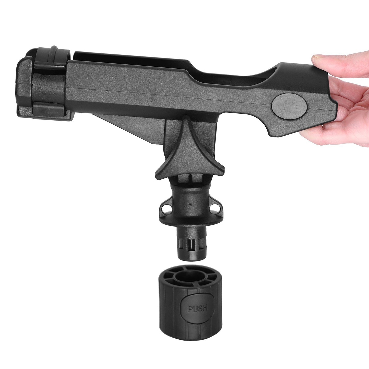 Fishing Rod Holder Bracket Adjustable Track Mounted Rod Holder for Boat Fishing Kayak Rail Tracks - 1Pc