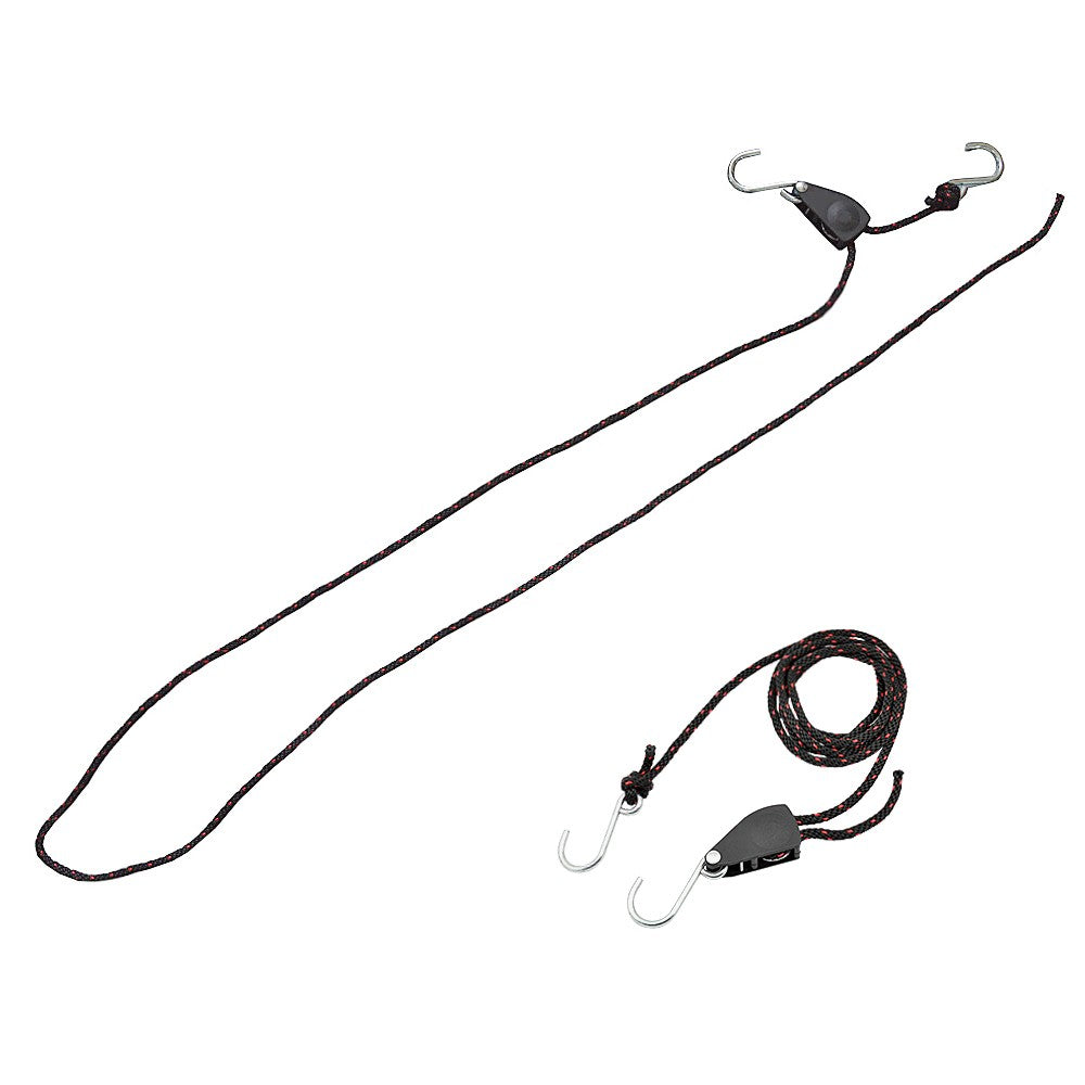 2Pcs 3.0m Kayak Tie Down Straps Canoe Bow and Stern Heavy Duty Cargo Ratchet Pulley Rope Hanger Working Load Up to 299.8lbs