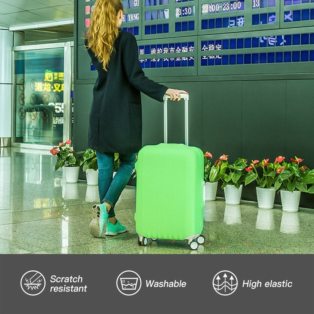 Travel Luggage Cover Washable Suitcase Protector Bag Dustproof Anti-Scratch Baggage Cover - L