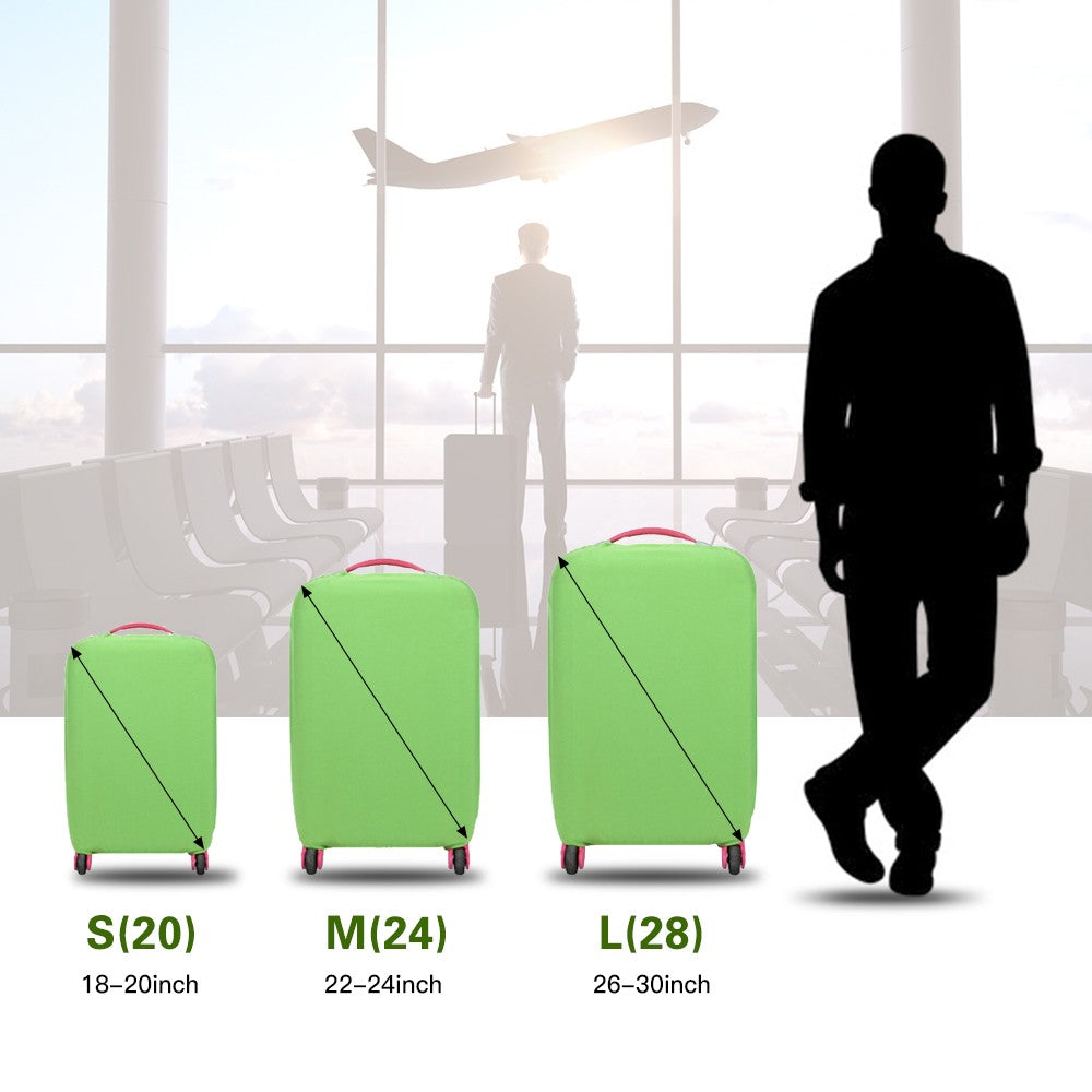 Travel Luggage Cover Washable Suitcase Protector Bag Dustproof Anti-Scratch Baggage Cover - L