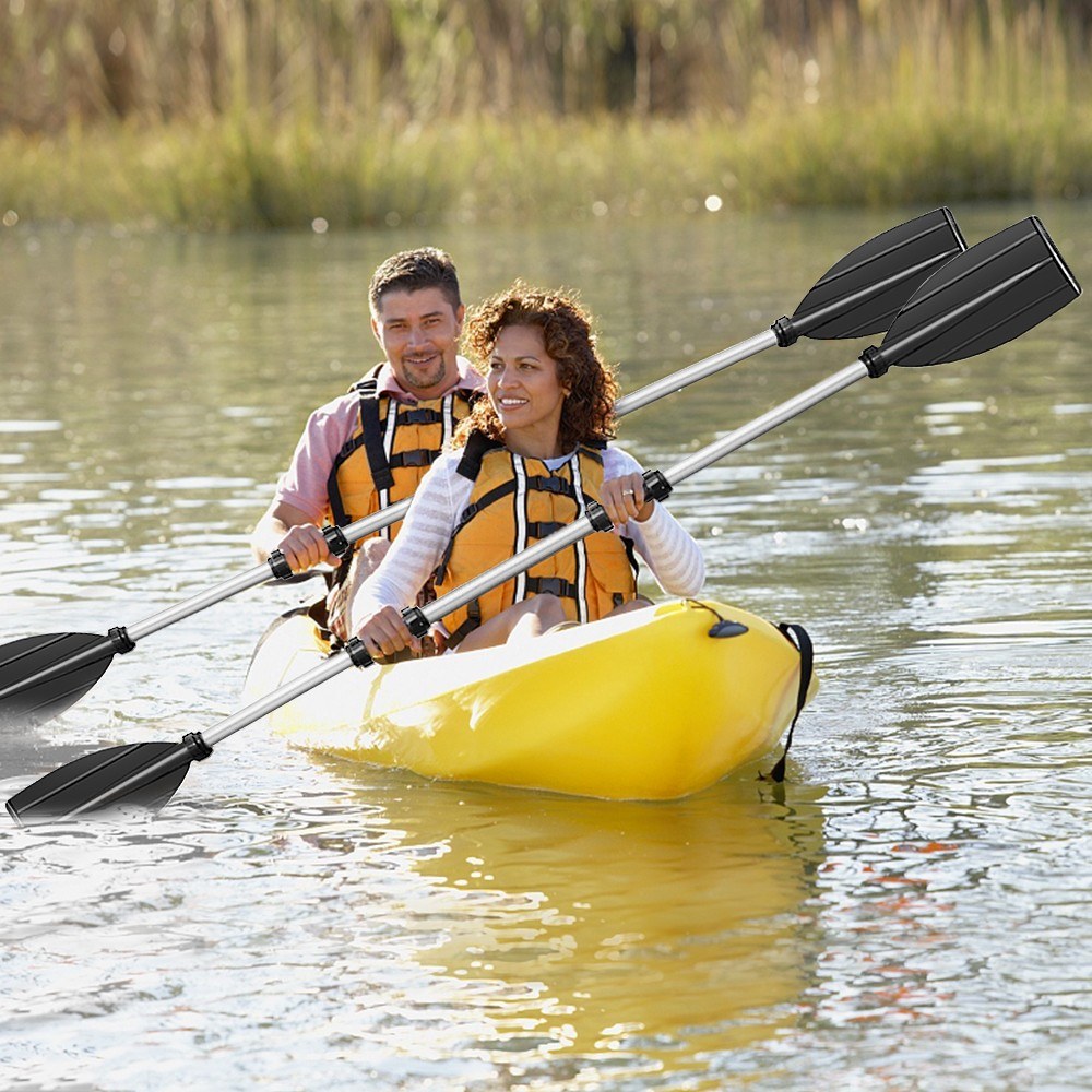 1 Pair Kayak Paddles 125cm Aluminum Magnesium Alloy Kayaking Boating Oars