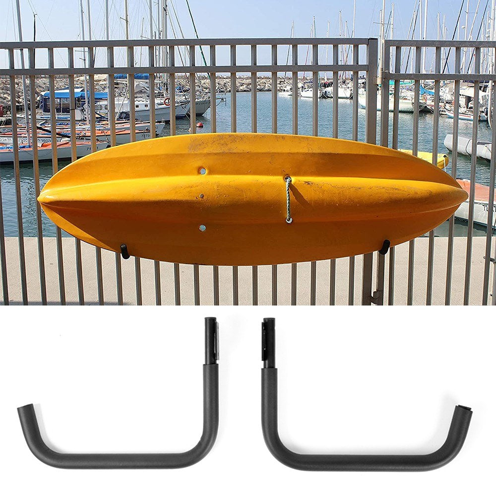 2Pcs Kayak Storage Hooks Wall Mount Garage Hangers Racks with 99lb Capacity for Surfboard Kayak Paddleboard