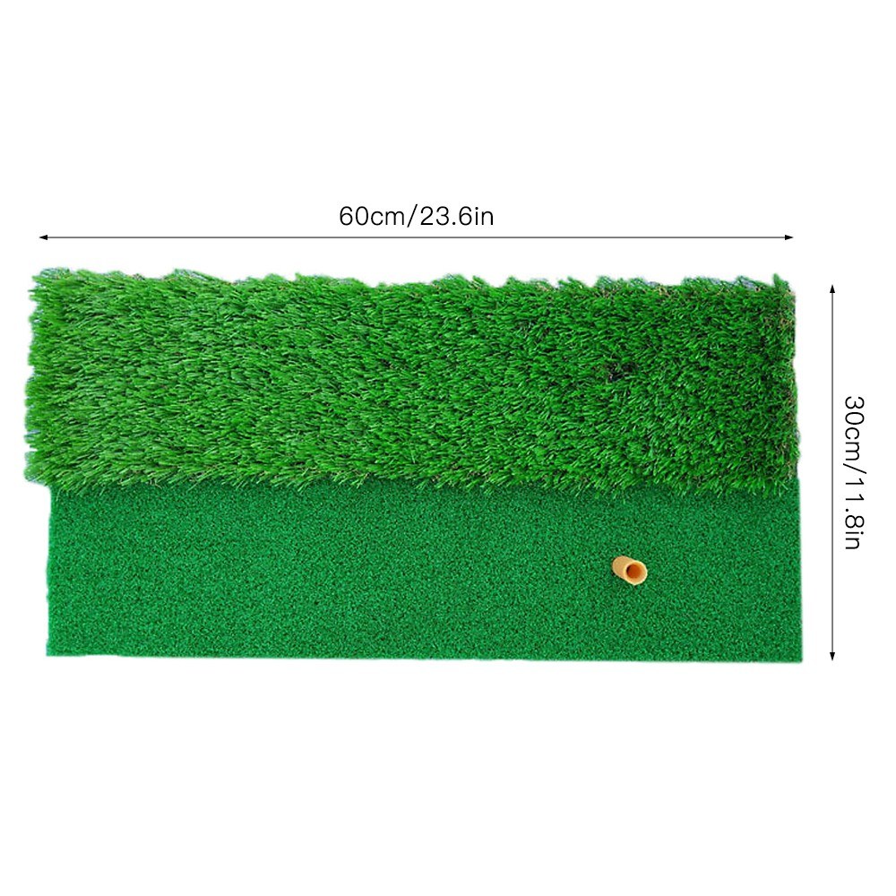 Reaction Golf Mat Turf Indoor/Outdoor Pad Mini Golf Practice Training Aid with Tee for Hitting Chipping