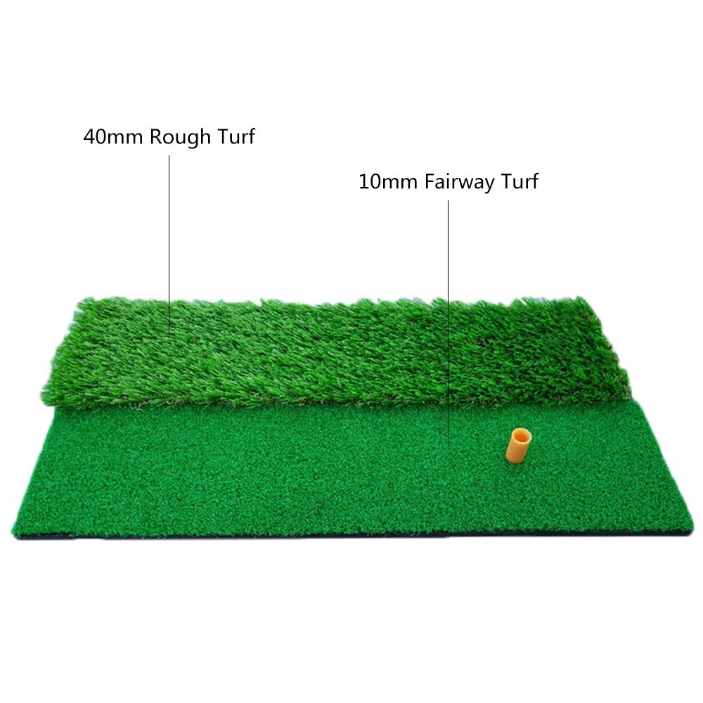 Reaction Golf Mat Turf Indoor/Outdoor Pad Mini Golf Practice Training Aid with Tee for Hitting Chipping