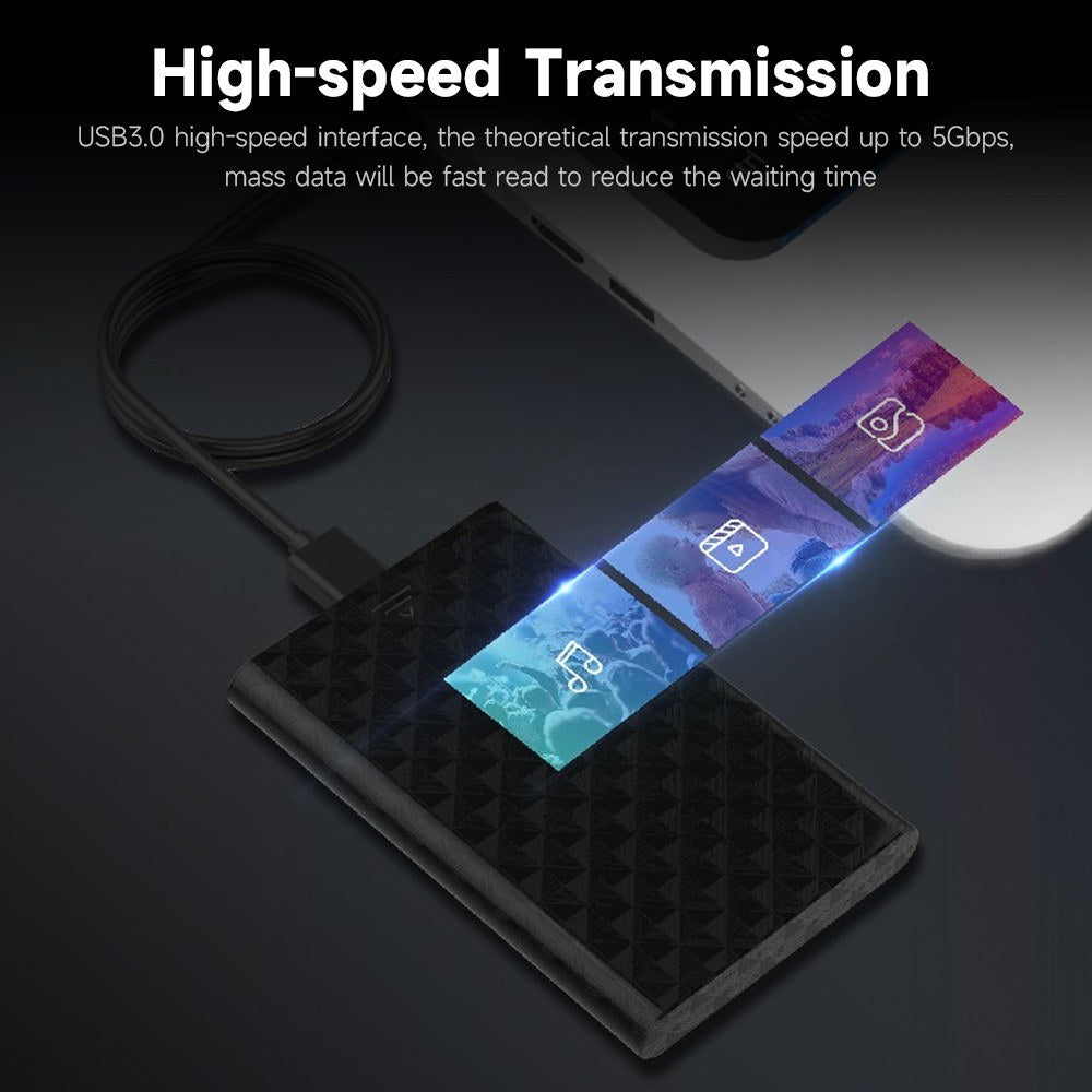 Lenovo S-02 Tool-Free Hard Drive Enclosure USB 3.0 to SATA 3.0 HDD External Hard Drive Case