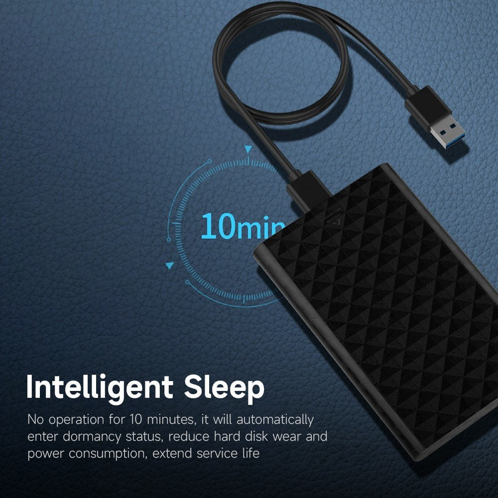 Lenovo S-02 Tool-Free Hard Drive Enclosure USB 3.0 to SATA 3.0 HDD External Hard Drive Case