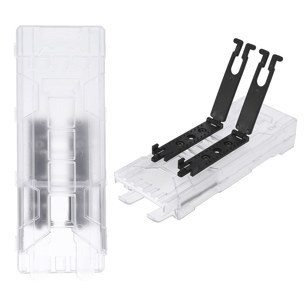 Tactical Molle Pouch Reload Holder Quick-release Plastic Magazine Ammo Cartridge Holder Case - Transparent
