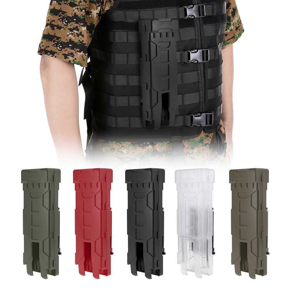 Tactical Molle Pouch Reload Holder Quick-release Plastic Magazine Ammo Cartridge Holder Case - Transparent