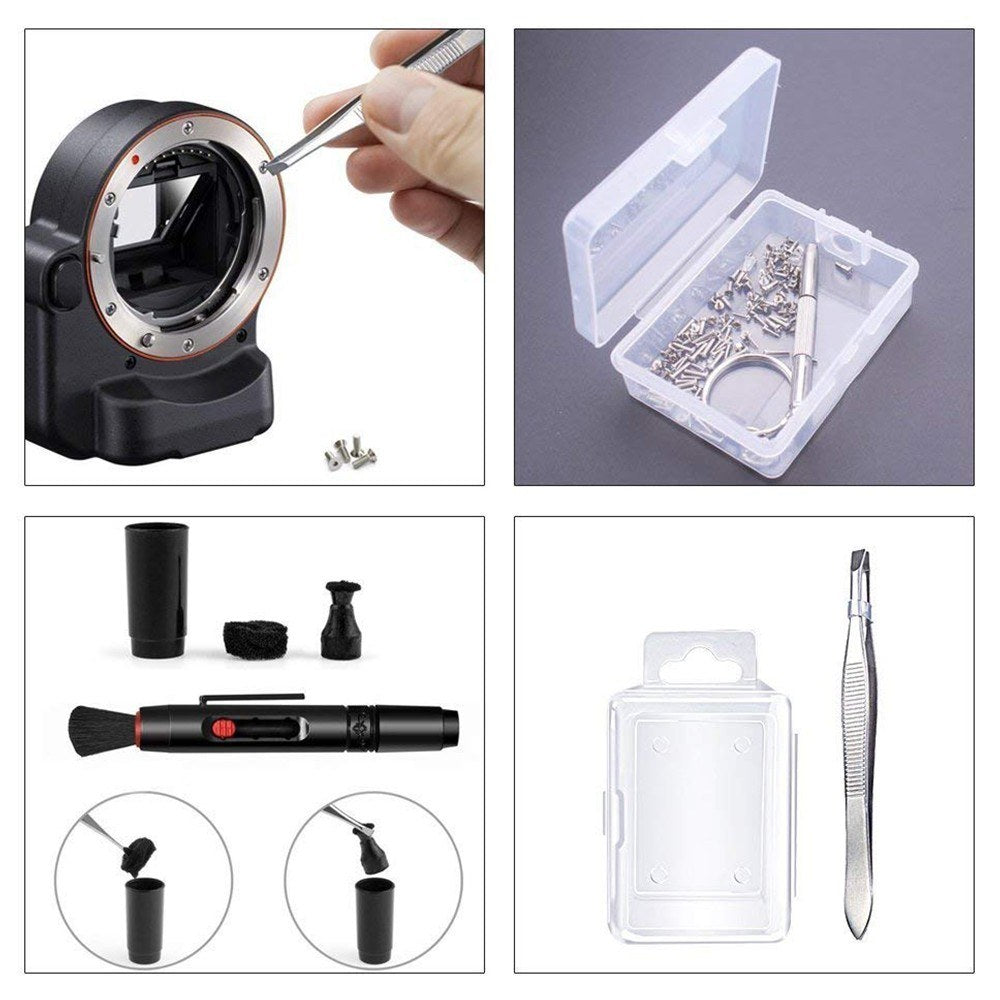 Professional Camera Mobile Phone Cleaning Kit Air Blower Cleaning Swabs Cleaning Pen Wipe Cloth Set