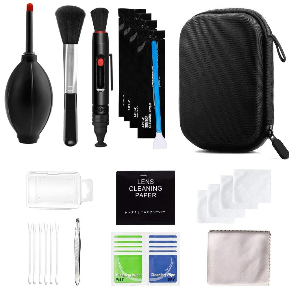 Professional Camera Mobile Phone Cleaning Kit Air Blower Cleaning Swabs Cleaning Pen Wipe Cloth Set