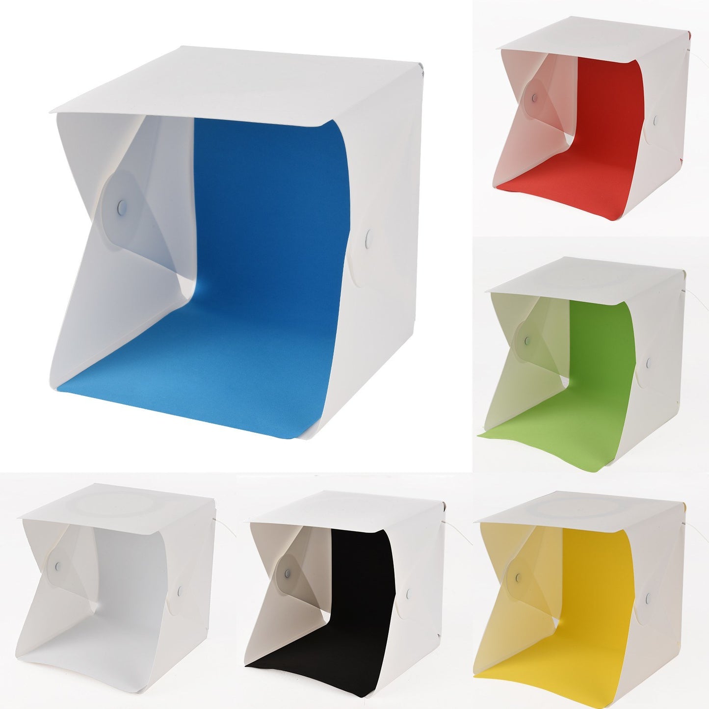 Professional Mini Product Photography Light Box Foldable LED Light Box with Colorful Backdrops