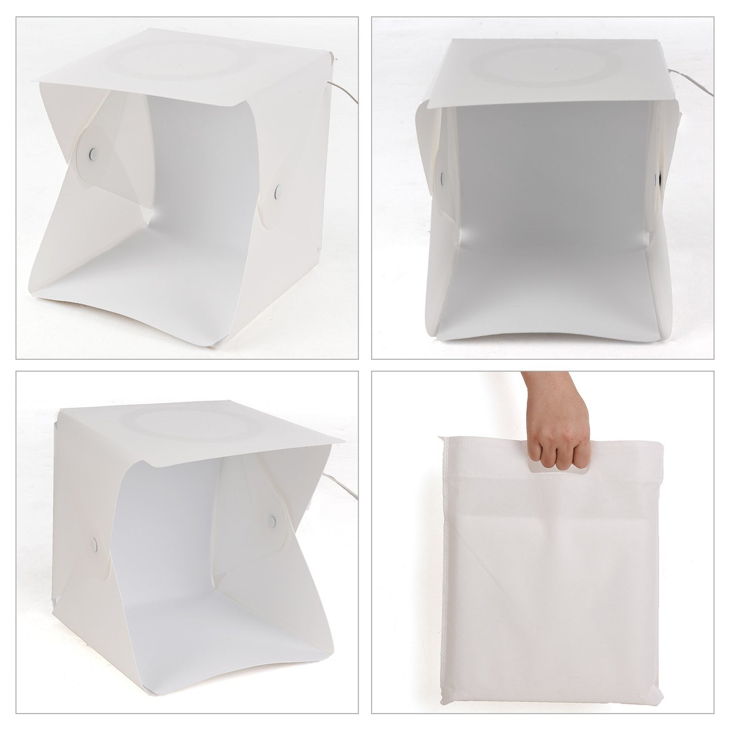 Professional Mini Product Photography Light Box Foldable LED Light Box with Colorful Backdrops