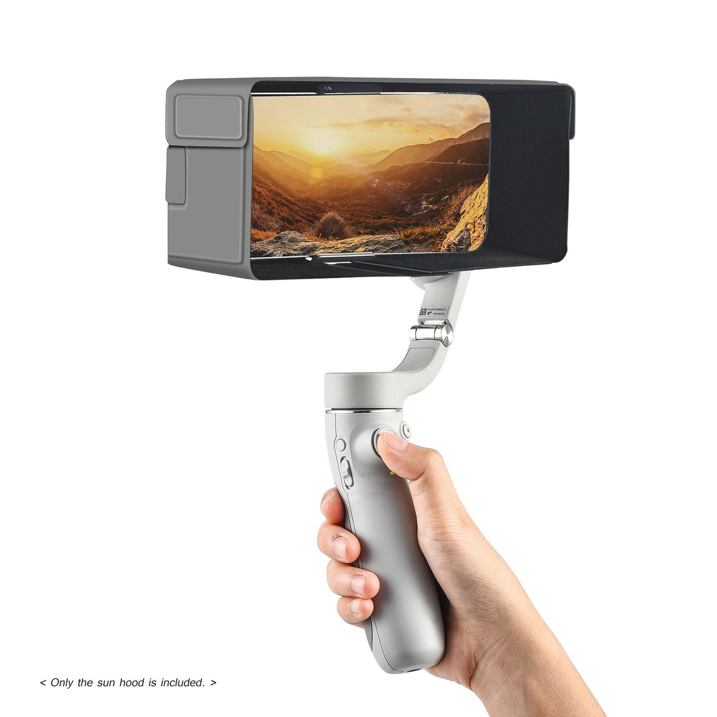 Uniqkart Mobile Phone Sun Hood for DJI OM 5/OM 4 SE/OM 4, Portable Phone Stabilizer Gimbal Sunshade Protective Hood Sun Shield