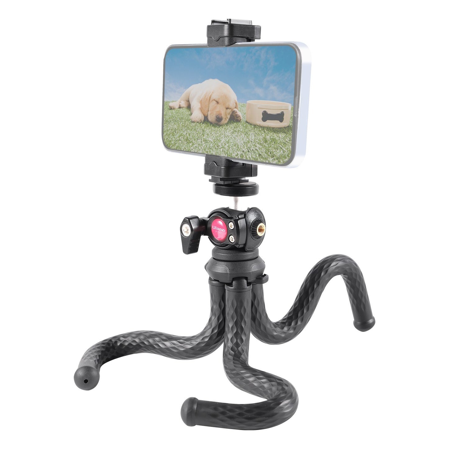 ULANZI FT-01 Portable Flexible Octopus Tripod Live Streaming Video Recording Stand with Phone Holder