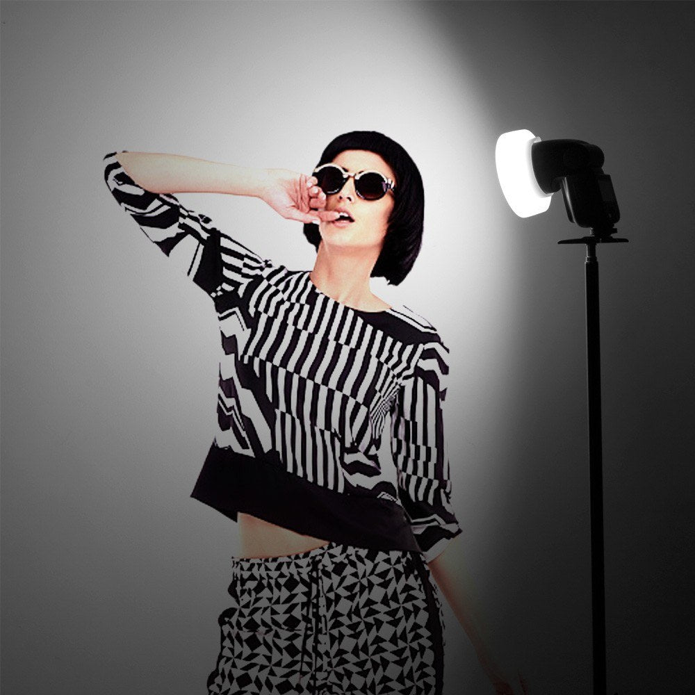 Uniqkart AK-R22 Detachable Silicone Diffuser Dome for V1 Series Flashes AD100PRO AD200PRO (with H200R) Studio Photography Portrait Live Streaming Portable Collapsible Light Modifier