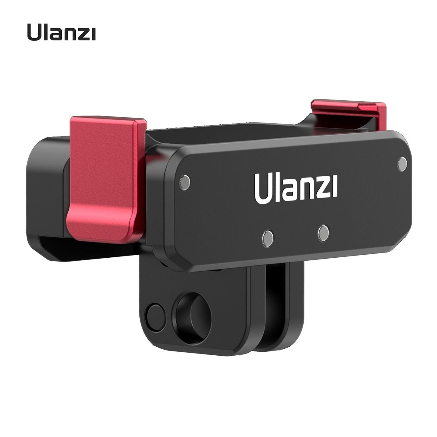 ULANZI OA-11 Dual Interface Folding Base for DJI Action 2, Aluminum Alloy Magnetic Adapter with 1/4 Inch Screw Hole Tripod Head Adapter Replacement