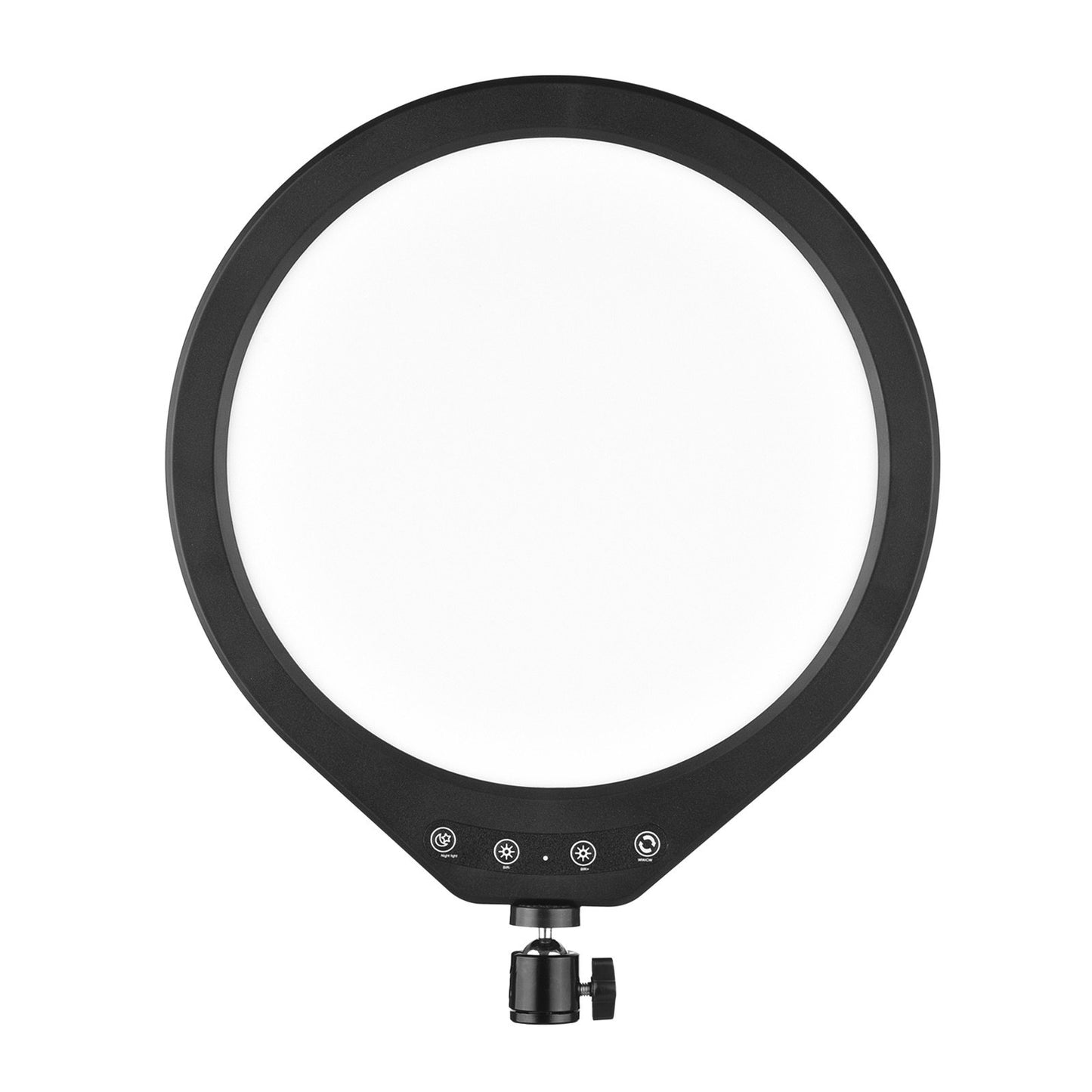 10W LED Video Light 12 Inch Ring Fill Light 120-LED Beads Light Lamp Support 3000K-6000K Dimming CRI90+ USB Powered with Rotating Ball Head for Vlog Live Streaming Portrait Photography