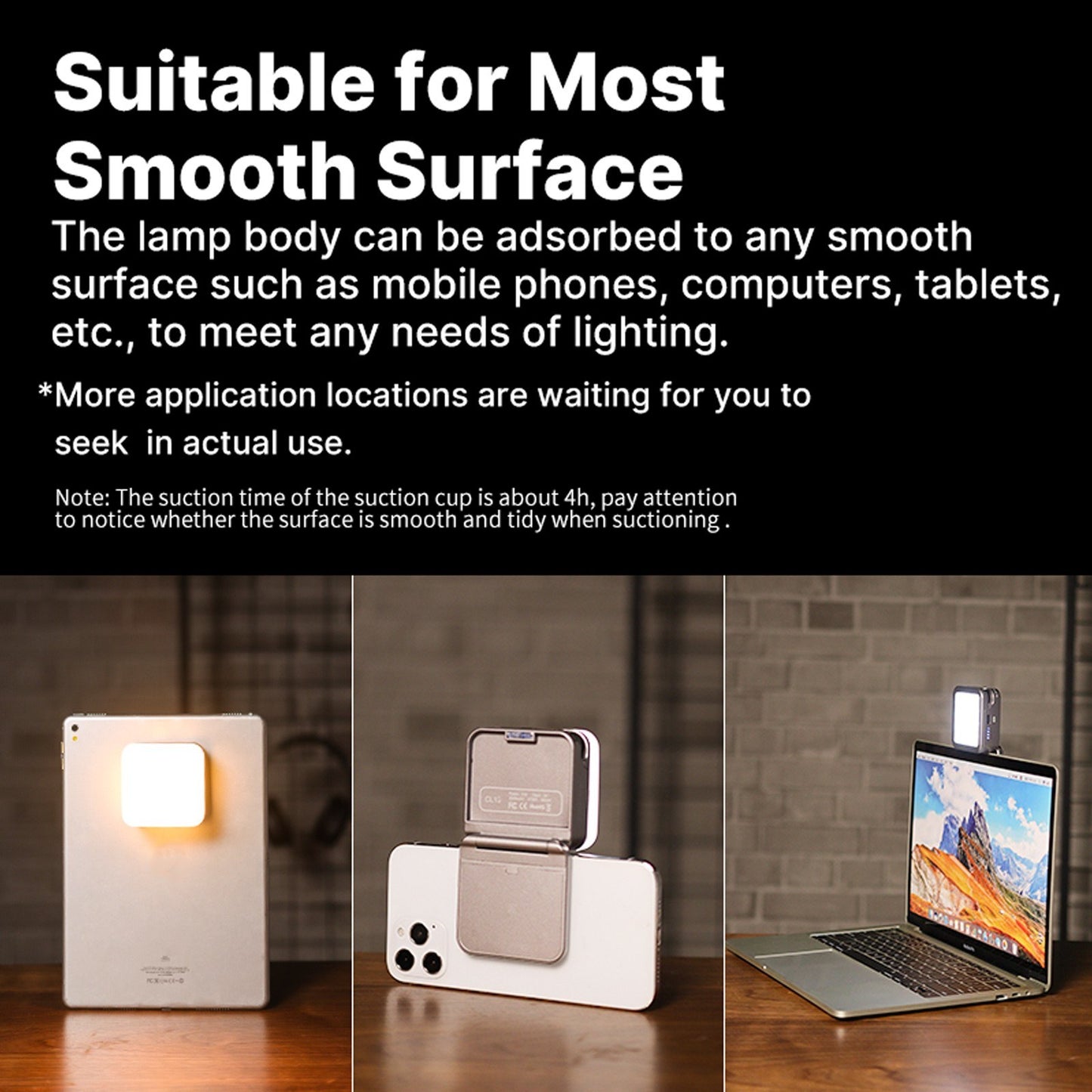 Uniqkart CL15 Cube Panel Mini LED Light 2700K-8500K Dimmable CRI95+ Video Conference Lighting Photography Fill Light