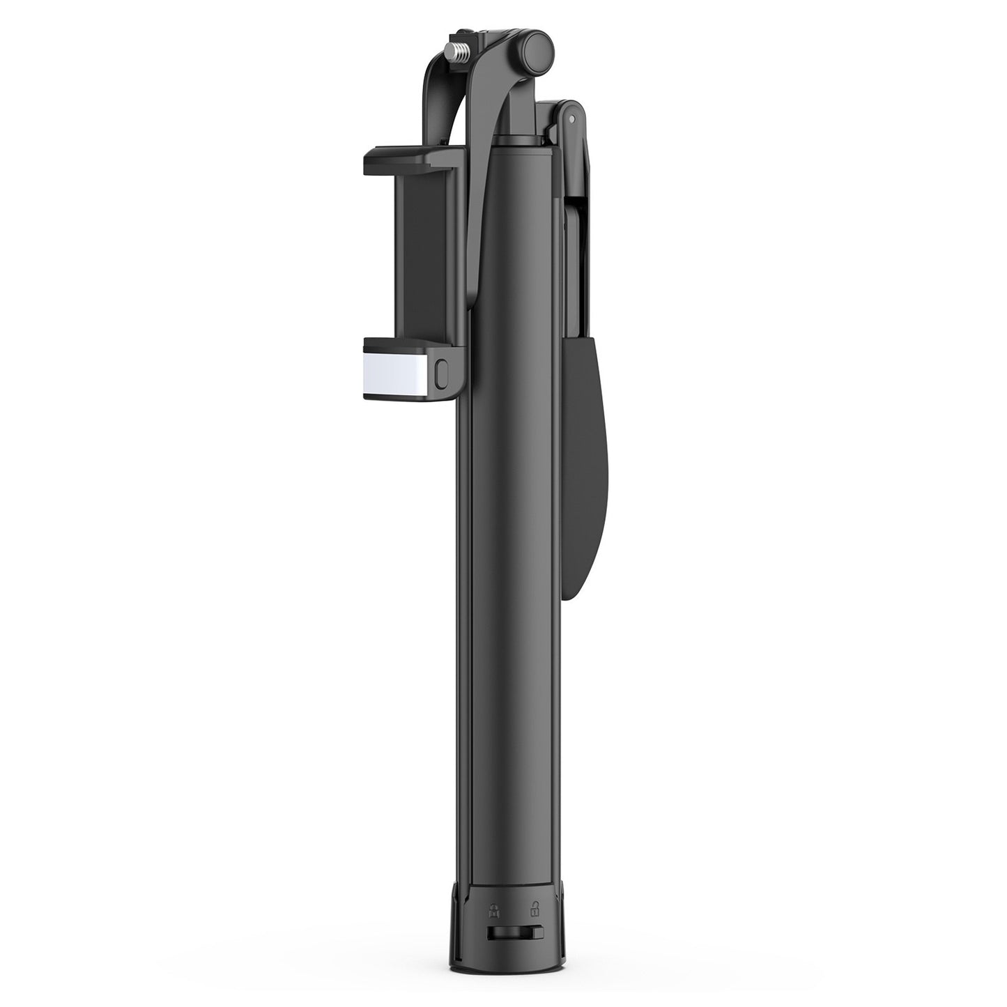 Uniqkart MT-53 Aluminum Alloy Extendable Selfie Stick Tripod Anti-shake Stand with Phone Holder Built-in LED Fill Light Remote Shutter