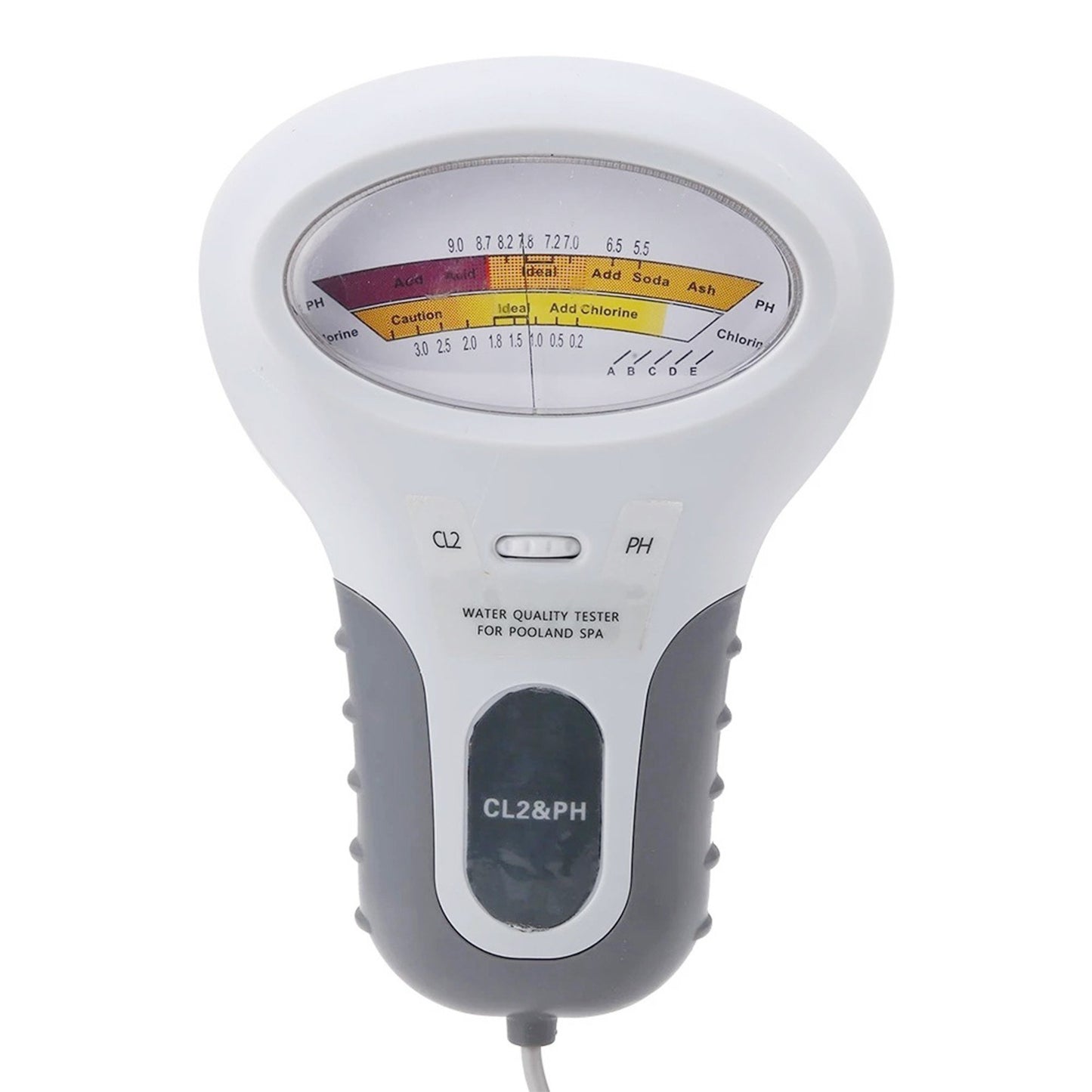 PC102 Handheld Water Quality Tester 2 in 1 PH/Chlorine Level CL2 Portable Meter Detector with Display for Swimming Pool Spa