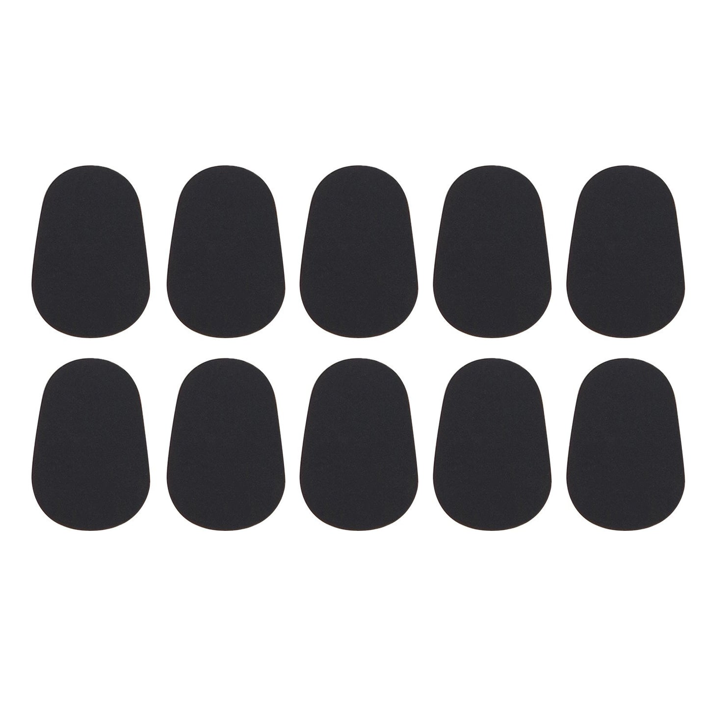10PCS For Saxophone Clarinet Mouthpiece Silicone Pads Patch Cushion 0.5mm Thick Pad - Black