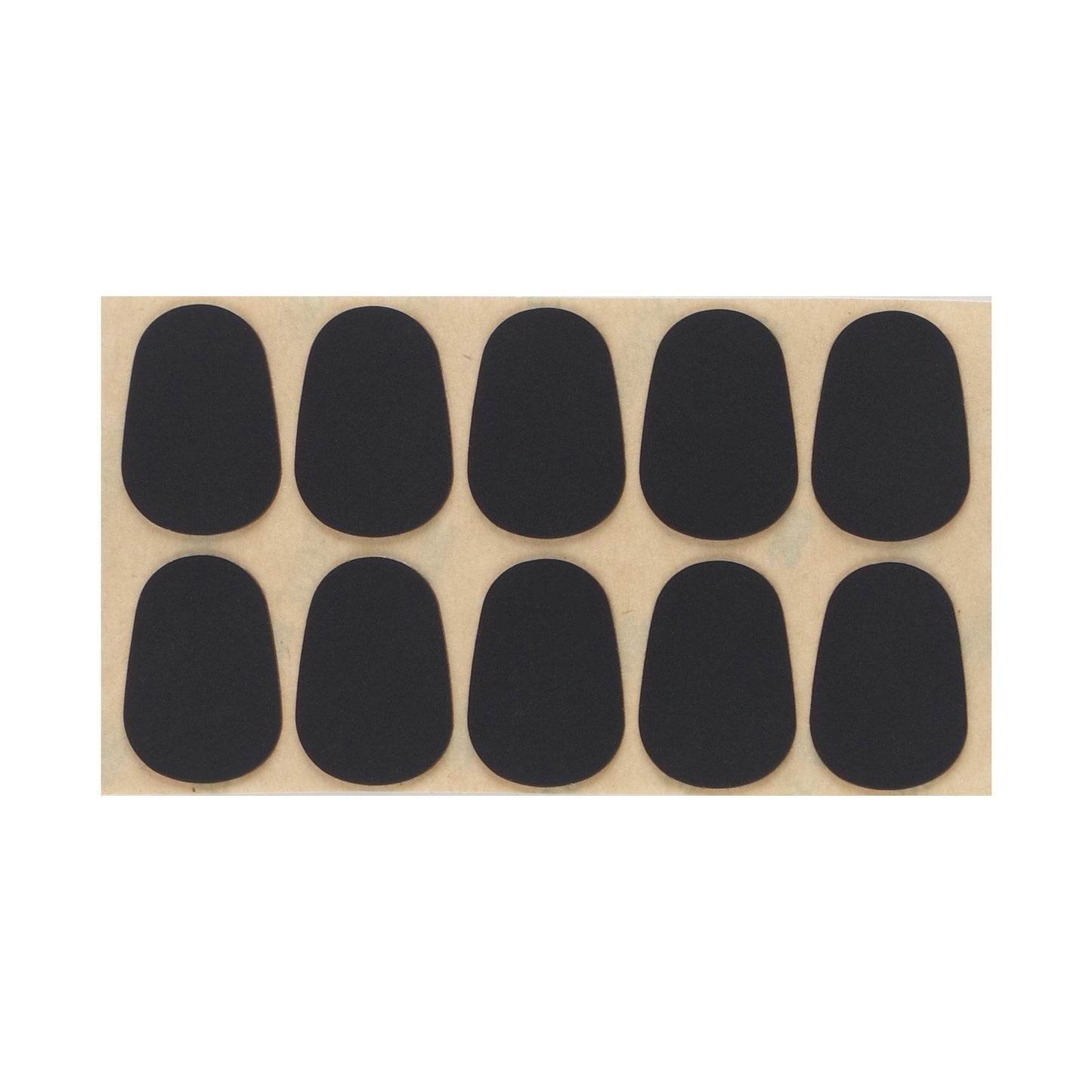 10PCS For Saxophone Clarinet Mouthpiece Silicone Pads Patch Cushion 0.5mm Thick Pad - Black