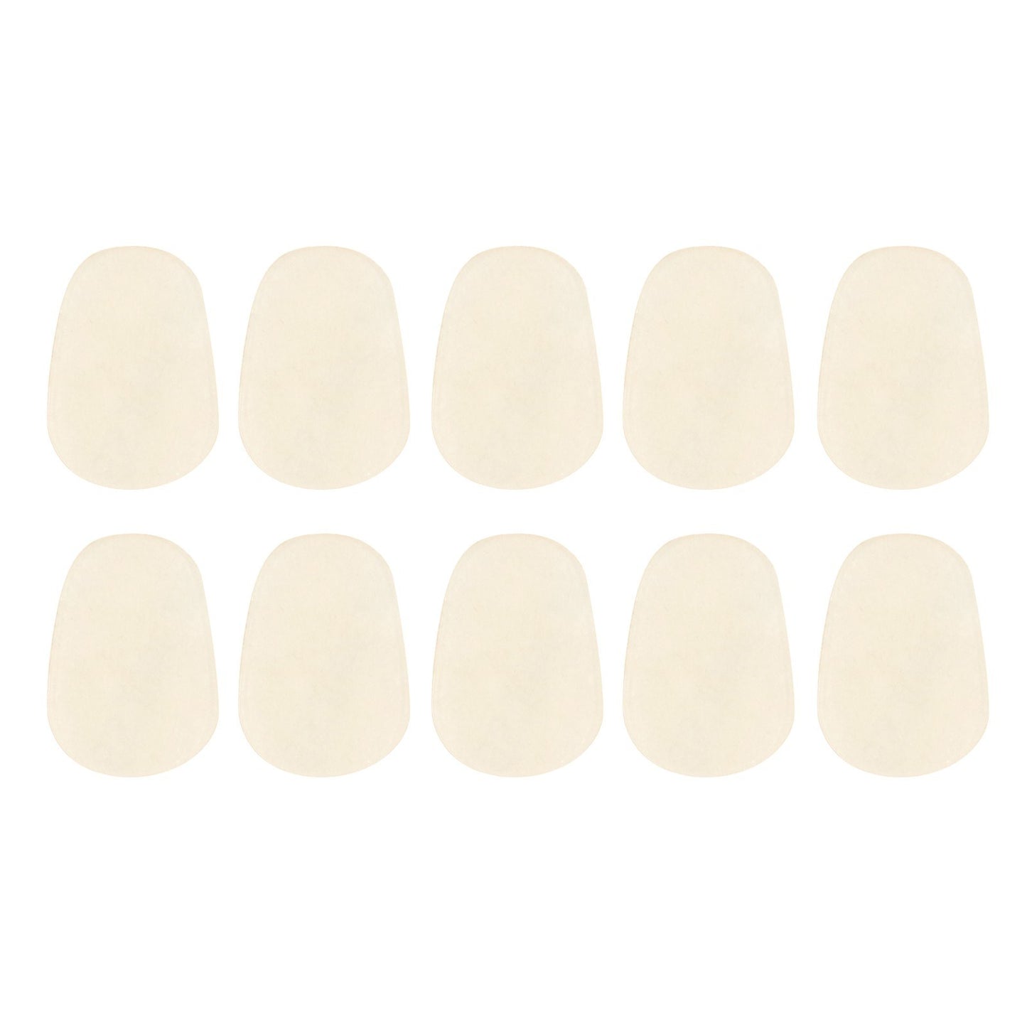 10PCS For Saxophone Clarinet Mouthpiece Silicone Pads Patch Cushion 0.5mm Thick Pad - Transparent