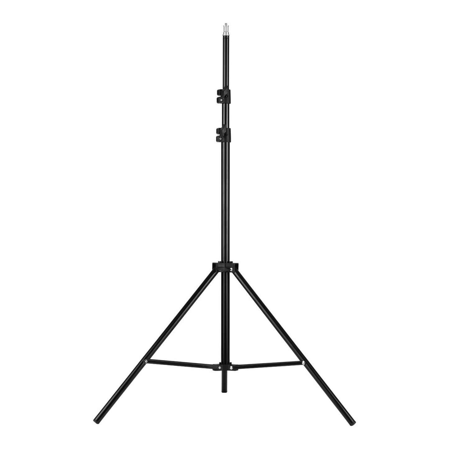 Light Stand Max. Height 2M/6.6ft with 1/4 Inch Screw Photography Tripod Stand Floor Selfie Ring Light Support for Studio, Umbrella, Backdrop, LED Panel