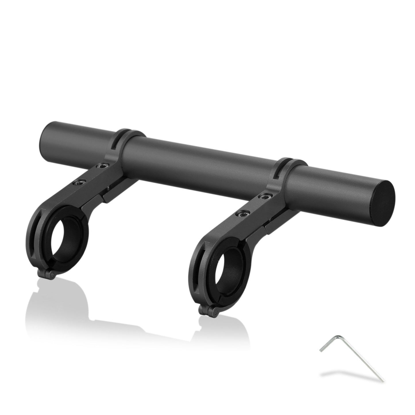 Electric Scooter Horizontal Extension Frame Handlebar Extender for Xiaomi M365, Aluminum Alloy Handlebar Mount - Black