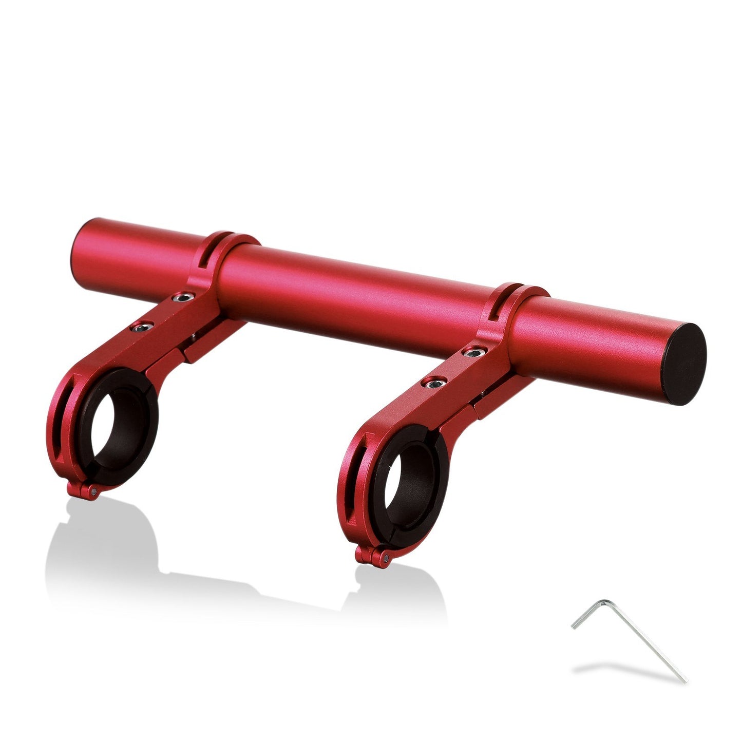 Electric Scooter Horizontal Extension Frame Handlebar Extender for Xiaomi M365, Aluminum Alloy Handlebar Mount - Red