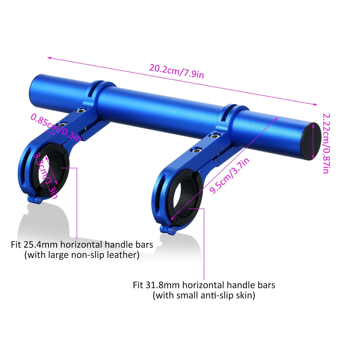 Electric Scooter Horizontal Extension Frame Handlebar Extender for Xiaomi M365, Aluminum Alloy Handlebar Mount - Red