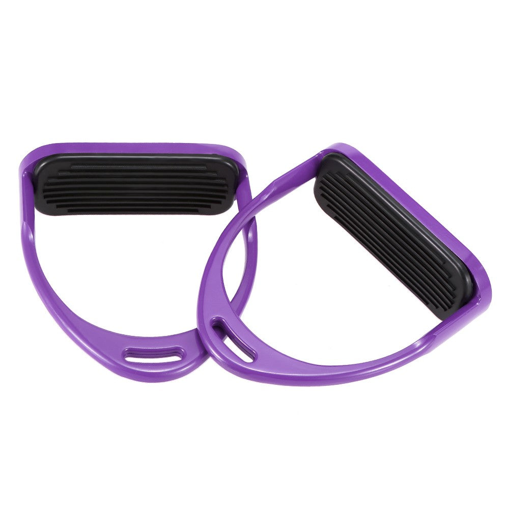 1 Pair Horse Stirrups Aluminum Safety Horse Riding Stirrup Non-Slip Equestrian Stirrups for Saddle - Purple