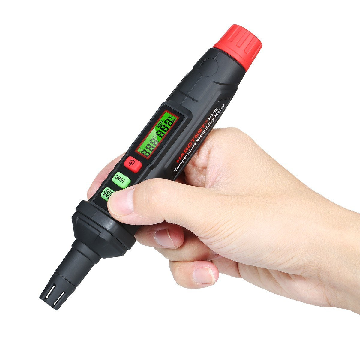 Habotest 4-in-1 High Precision Digital Psychrometer Thermo-Hygrometer Humidity Meter Pen with Dew Point and Wet Bulb Temperature