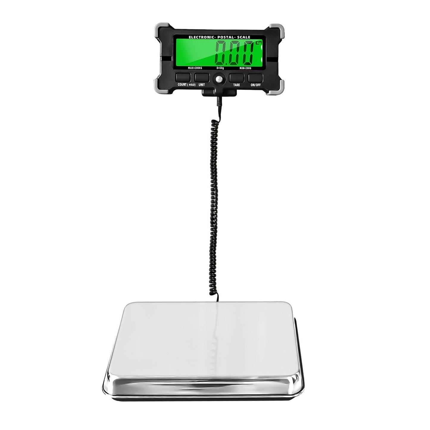 440 Lbs Electronic Postal Shipping Scale 0.05kg Precision LCD Backlight Display Stainless Steel Digital Scale