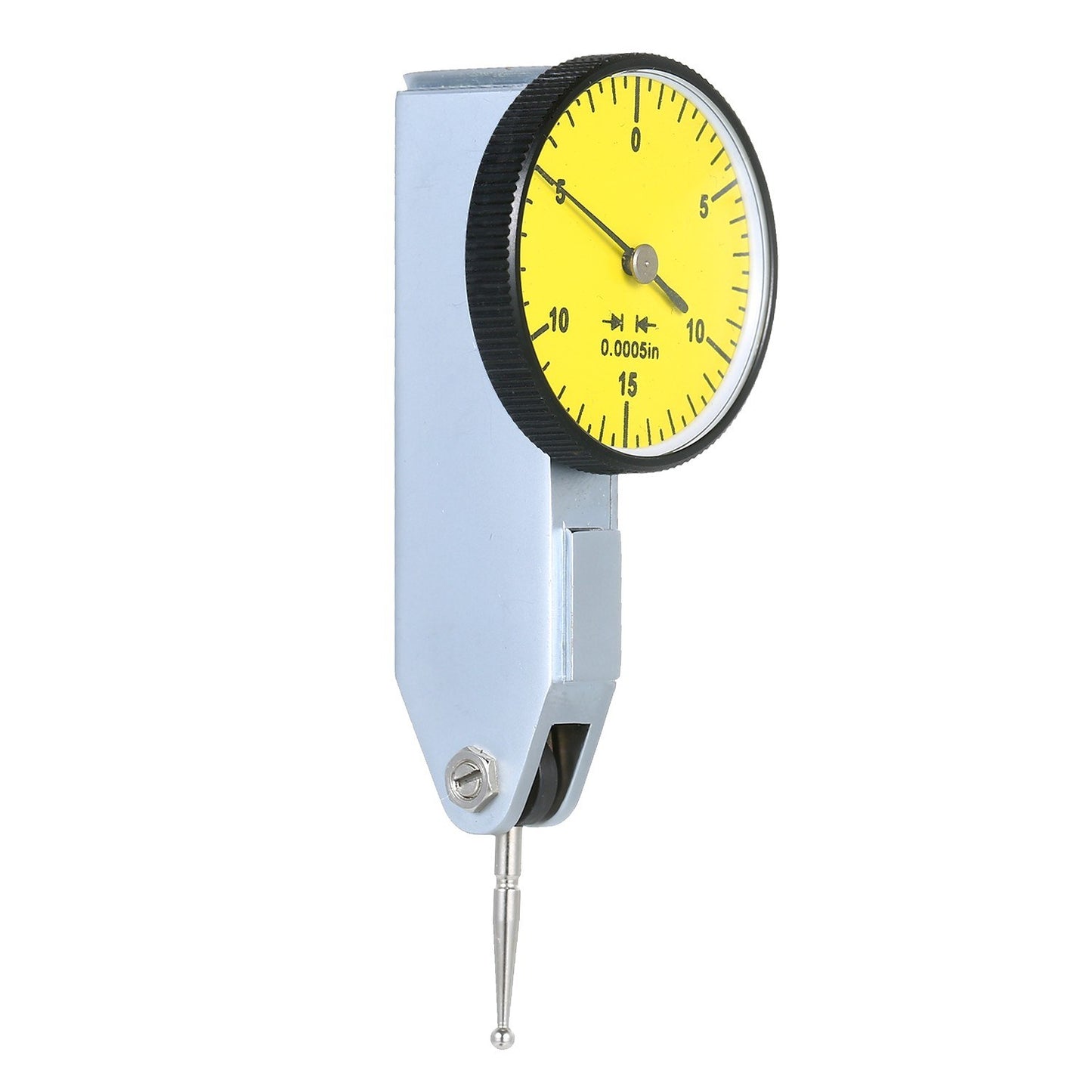 Yellow Dial Indicator 0-15-0 Reading Dial Test Indicator High Precision 0.0005in GR Meter Tool Kit Gage