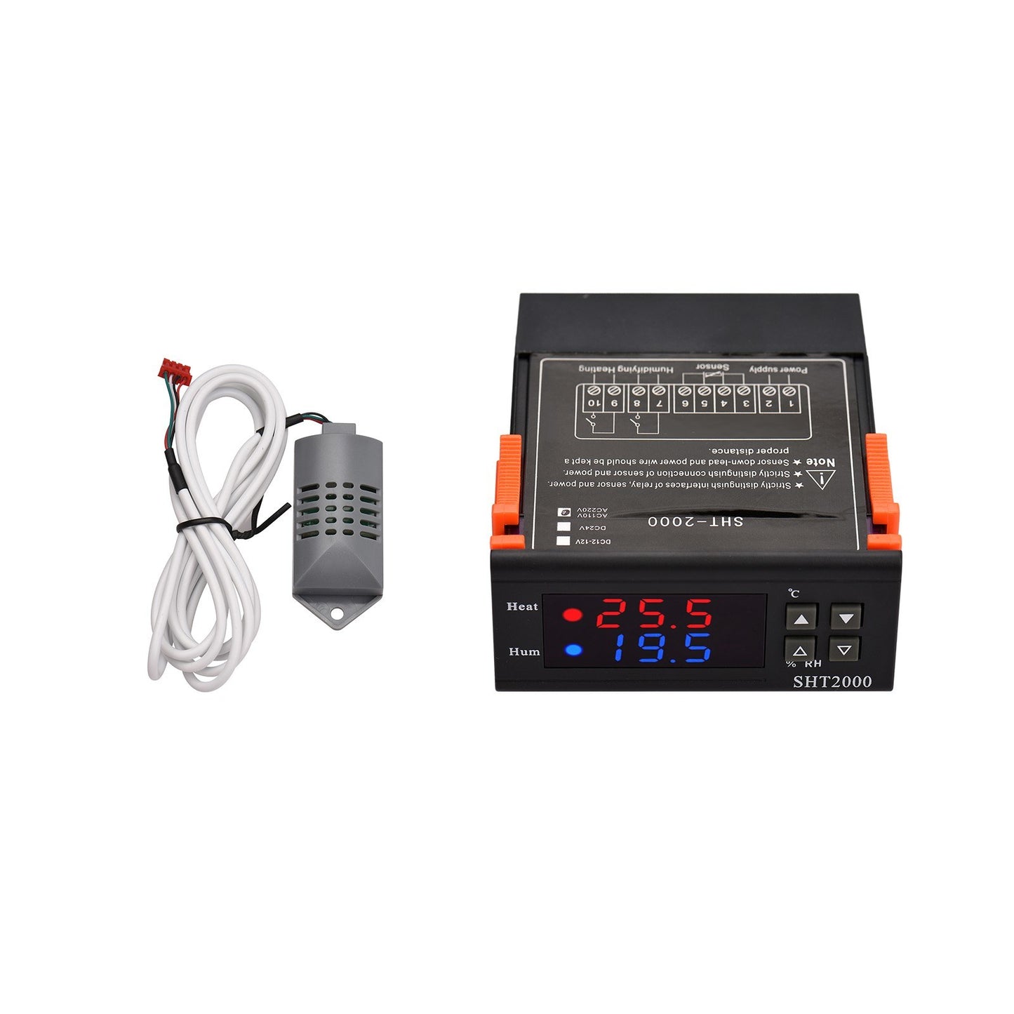 SHT2000 Digital Temperature Humidity Controller Intelligent Temperature Regulator AC 110-220V Refrigerator Thermostat