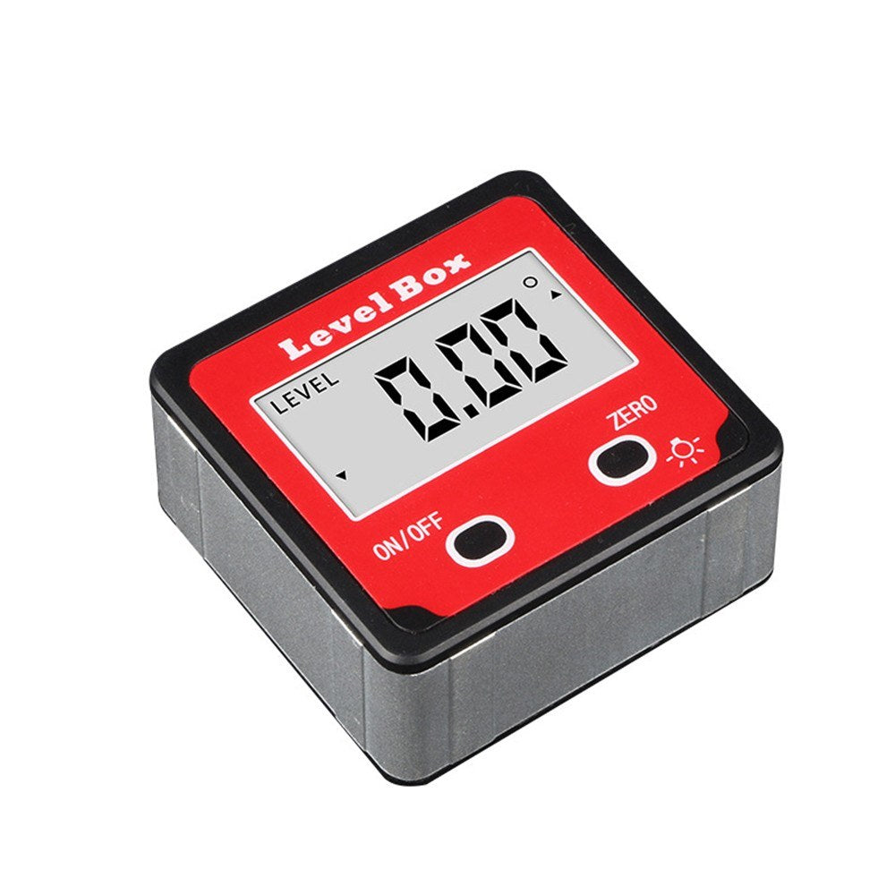 Digital Level Box Aluminum Magnetic Angle Finder Level Gauge Bevel Gage Inclinometer for Carpentry, Building, Masonry