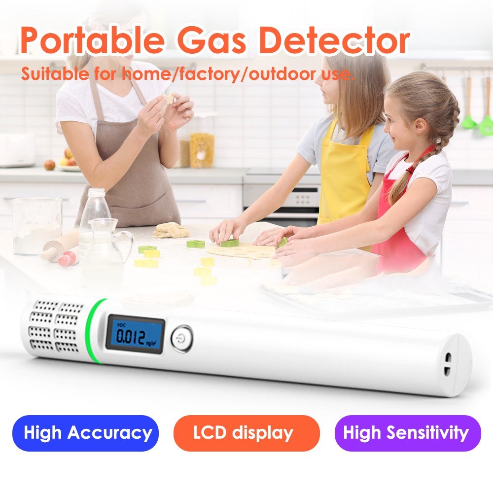 Portable Natural Gas Leak Detector LCD Display High Accuracy Combustible Gas Sensor Detector Testing Tool