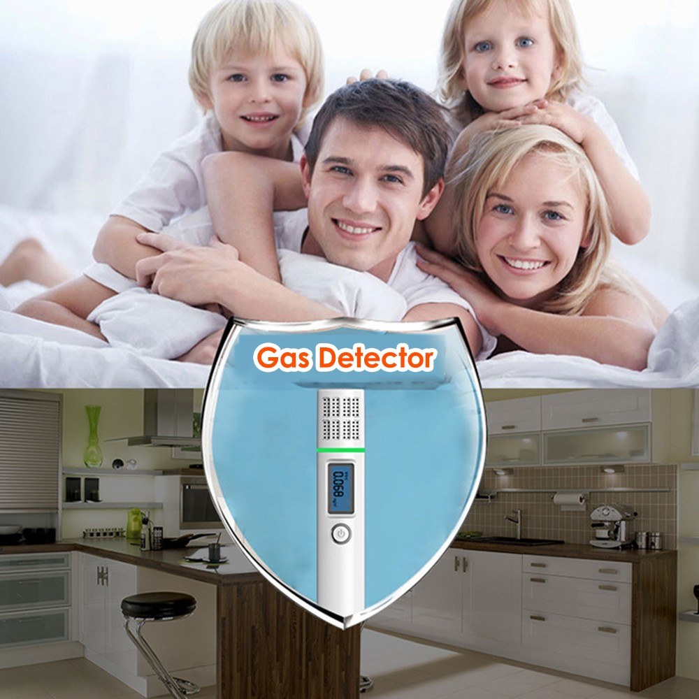 Portable Natural Gas Leak Detector LCD Display High Accuracy Combustible Gas Sensor Detector Testing Tool