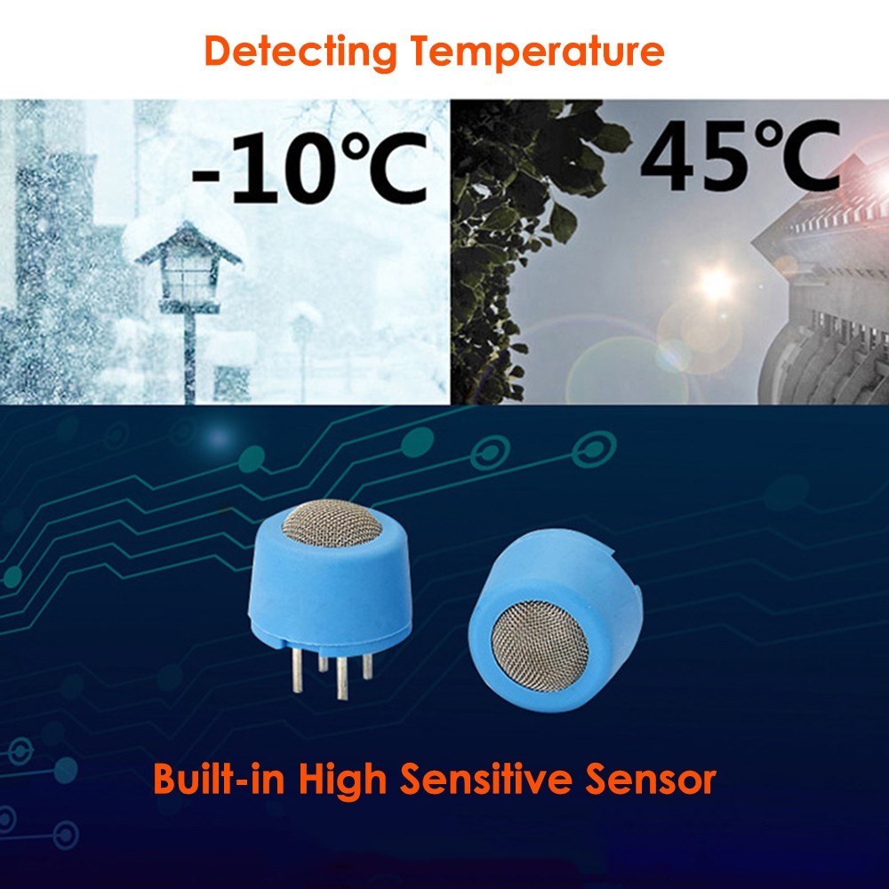 Portable Natural Gas Leak Detector LCD Display High Accuracy Combustible Gas Sensor Detector Testing Tool