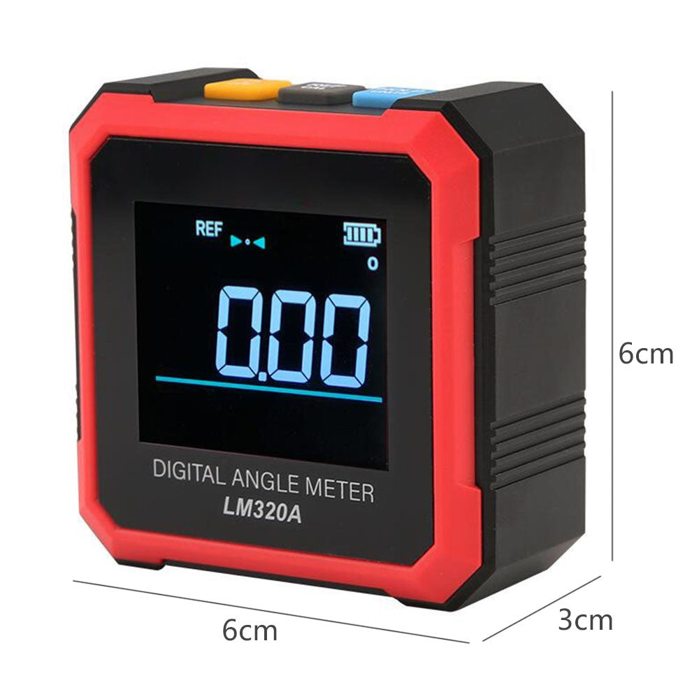 Digital Angle Finder Angle Protractor Inclinometer Bevel Box LCD Digital Angle Gauge with Magnet REF ABS Mode Auto-off