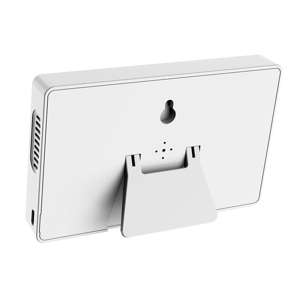 Room Thermometer Hygrometer Digital Humidity Meter Temperature Monitor Electronic Alarm Clock with Time and Date