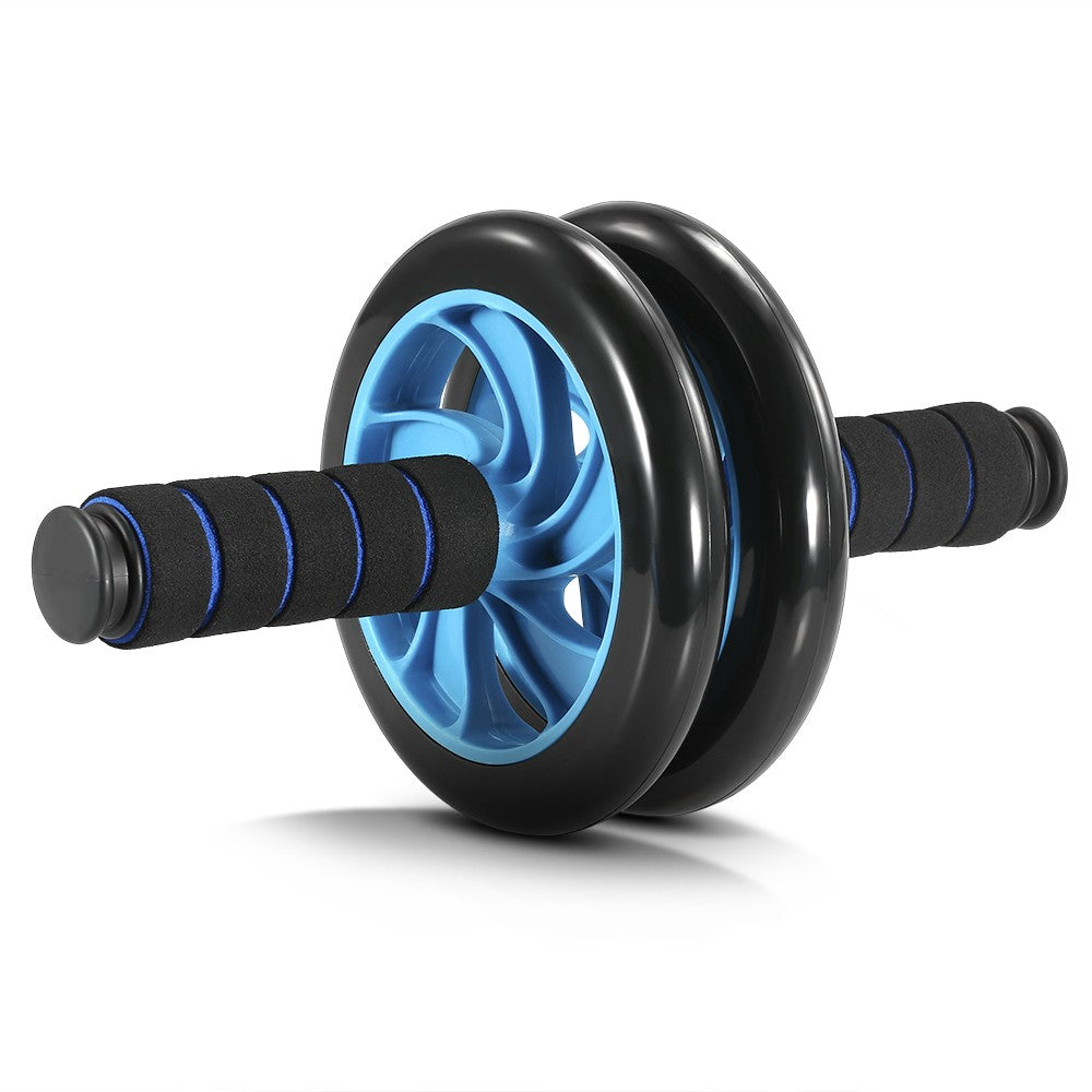 Uniqkart AB Wheel Roller Exercise Roller Wheel Kit Abs Workout Equipment with Thick Knee Pad for Home Gym Fitness - 5-in-1 / Blue
