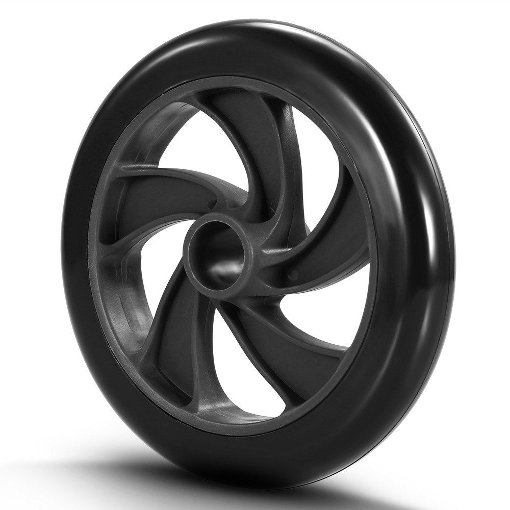 Uniqkart AB Wheel Roller Exercise Roller Wheel Kit Abs Workout Equipment with Thick Knee Pad for Home Gym Fitness - 5-in-1 / Black