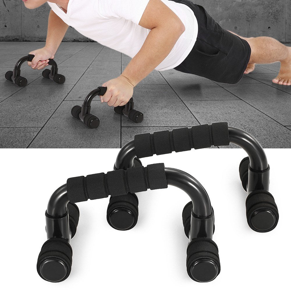 Uniqkart AB Wheel Roller Exercise Roller Wheel Kit Abs Workout Equipment with Thick Knee Pad for Home Gym Fitness - 5-in-1 / Black