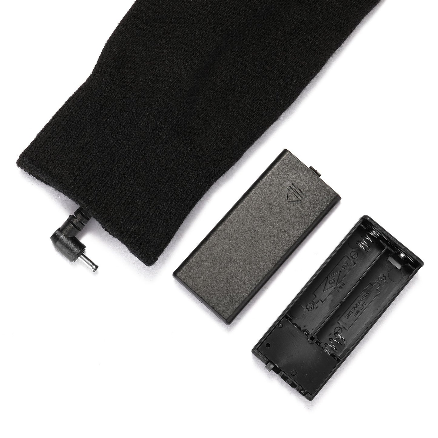 1Pair Heated Socks Battery Powered Cold Weather Thermal Heating Socks Electric Heated Foot Warmer for Hunting Skiing Campin - 2Pcs Batteries Required