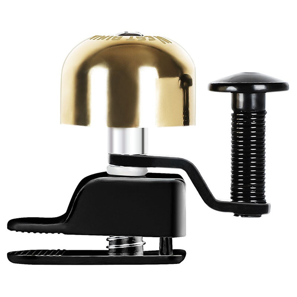 Bicycle Bell Kids Adults Bike Horn Safety Ring Cycling Alarm Crisp Clear Long Sound Ringer for Road Mountain Bike - Gold